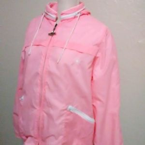 Vintage 1980's Windbreaker Pink Size Large